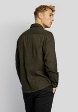 BS Tromsoe casual slim fit Skjorta - Dark Green