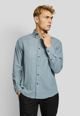 BS Tromsoe casual slim fit Skjorta - Light Blue
