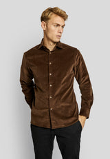 BS Horten casual modern fit Skjorta - Brown