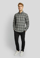 BS Bergen casual modern fit Skjorta - Grey