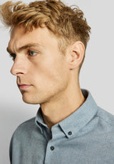 BS Oslo casual modern fit Skjorta - Light Blue