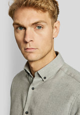 BS Oslo casual modern fit Skjorta - Light Grey