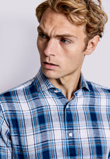 BS Leganés Casual Modern Fit Skjorta - Blue