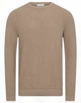 BS Moritz Regular Fit Stickat - Light Brown