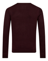 BS Jupiter Regular Fit Stickat - Bordeaux
