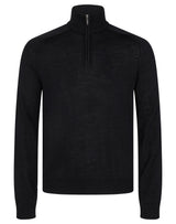 BS Pelle Regular Fit Stickat - Black