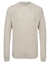 BS Odale Regular Fit Stickat - Off White