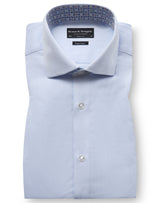 BS Ruud Modern Fit Skjorta - Light Blue/White