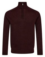 BS Pelle Regular Fit Stickat - Bordeaux