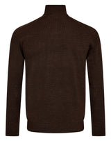 BS Pelle Regular Fit Stickat - Dark Brown