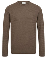 BS Arnlaug Regular Fit Stickat - Brown