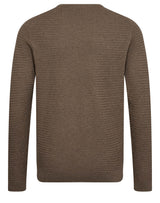 BS Arnlaug Regular Fit Stickat - Brown