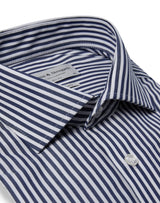 BS Rodriguez Slim Fit Skjorta - Navy/White