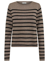 BS Ophelia Regular Fit Stickat - Brown/Black