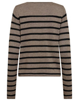 BS Ophelia Regular Fit Stickat - Brown/Black