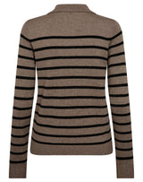BS Eirin Regular Fit Stickat - Brown/Black