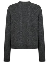 BS Marita Regular Fit Stickat - Dark Grey