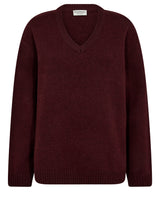 BS Lina Regular Fit Stickat - Bordeaux