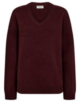BS Lina Regular Fit Stickat - Bordeaux