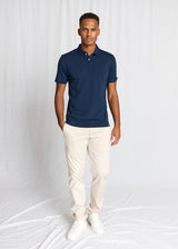 BS Ios Regular Fit Pikétröja - Navy