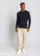 BS Jupiter Regular Fit Stickat - Navy