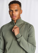 BS Ilario Regular Fit Stickat - Green