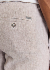 BS Darion Regular Fit Shorts  - Brown/White