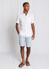 BS Darion Regular Fit Shorts  - Navy/White