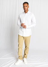 BS Buric Slim Fit Skjorta - White