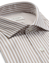 BS Kunkel Slim Fit Skjorta - Sand/White