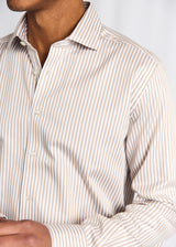 BS Kunkel Slim Fit Skjorta - Sand/White