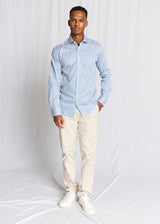 BS Hald Slim Fit Skjorta - Blue/White