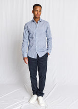 BS Abutovic Slim Fit Skjorta - Blue