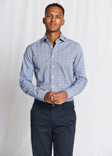 BS Abutovic Slim Fit Skjorta - Blue