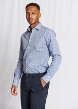 BS Abutovic Slim Fit Skjorta - Blue