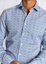BS Abutovic Slim Fit Skjorta - Blue