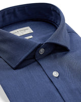 BS Morros Slim Fit Skjorta - Dark Blue