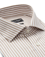 BS Santos Modern Fit Skjorta - Sand/White