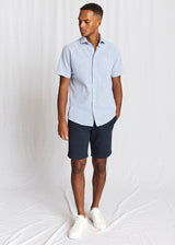 BS Keita Casual Modern Fit Skjorta - Light Blue/White