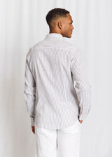 BS Rubio Casual Modern Fit Skjorta - Grey/White