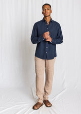 BS Tahaka Casual Modern Fit Skjorta - Navy