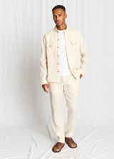 BS Davide Regular Fit OverSkjorta - Sand