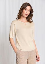 BS Francesca  Regular Fit T-Shirt - Oyster Gray