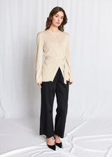 BS Florentina Regular Fit Stickat  - Oyster Gray