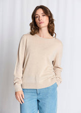 BS Debora Regular Fit Stickat  - Light Brown