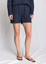 BS Oriana Regular Fit Shorts  - Navy