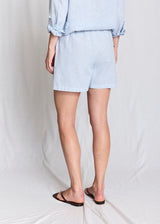 BS Oriana Regular Fit Shorts  - Light Blue/White