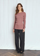 BS Margrethe Långärmad T-Shirt - Plum
