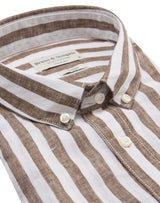 BS Ocon Casual Slim Fit Skjorta - Ochre/White