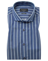 BS Conti Modern Fit Skjorta - Dark Blue/White